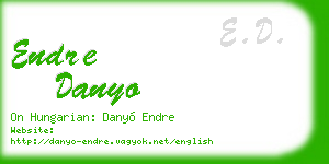 endre danyo business card