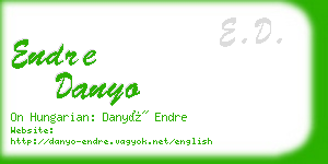 endre danyo business card